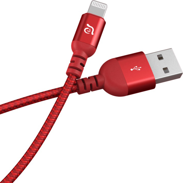 фото Кабель adam elements peak iii lightning - usb-a 1,2 м красный