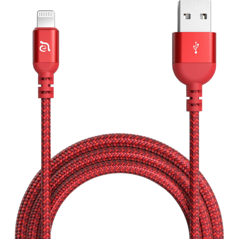 фото Кабель adam elements peak iii lightning - usb-a 2 м красный