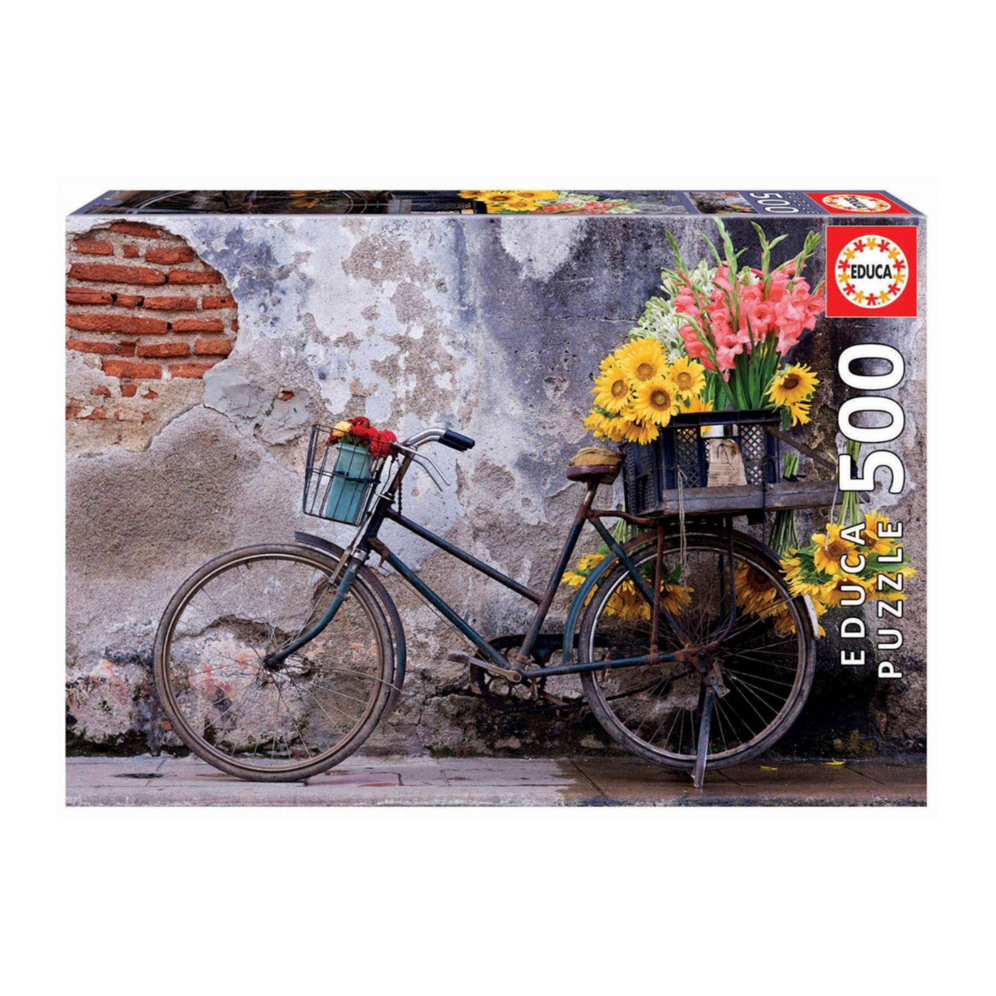 фото Пазл educa велосипед с цветами 500 деталей