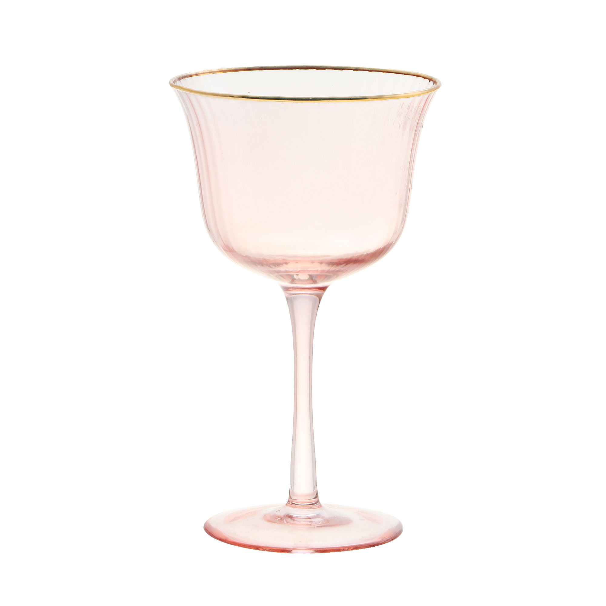 Фужер для вина Koopman tableware 10x17 см, цвет розовый - фото 1