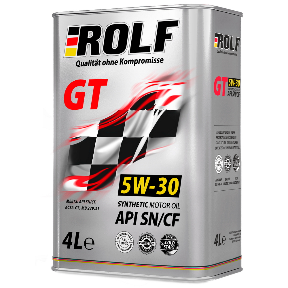 фото Масло rolf gt sae 5w-30 api sn/cf 4л