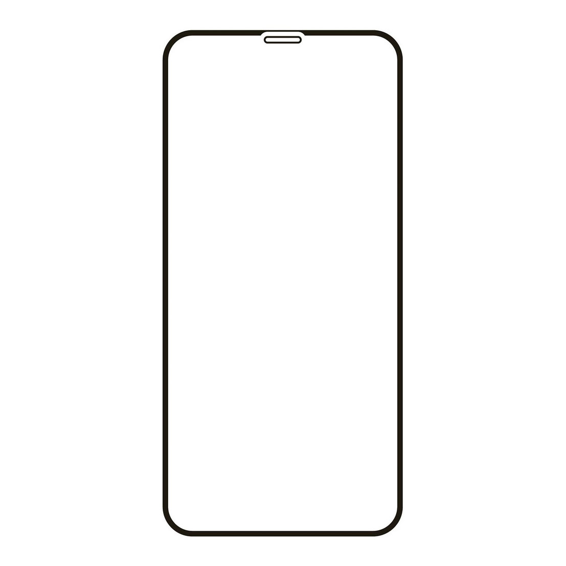 Защитное стекло VLP 2.5D для Apple iPhone 12 mini, чёрная рамка, цвет черный