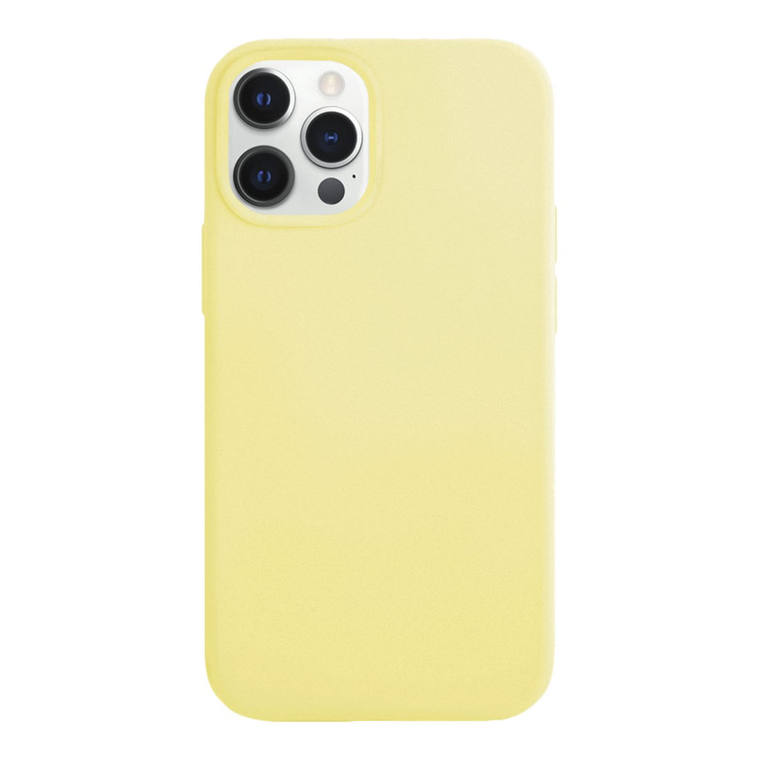 Чехол VLP Silicone Case для смартфона Apple iPhone 12/12 Pro, желтый iPhone 12, iPhone 12 Pro - фото 1