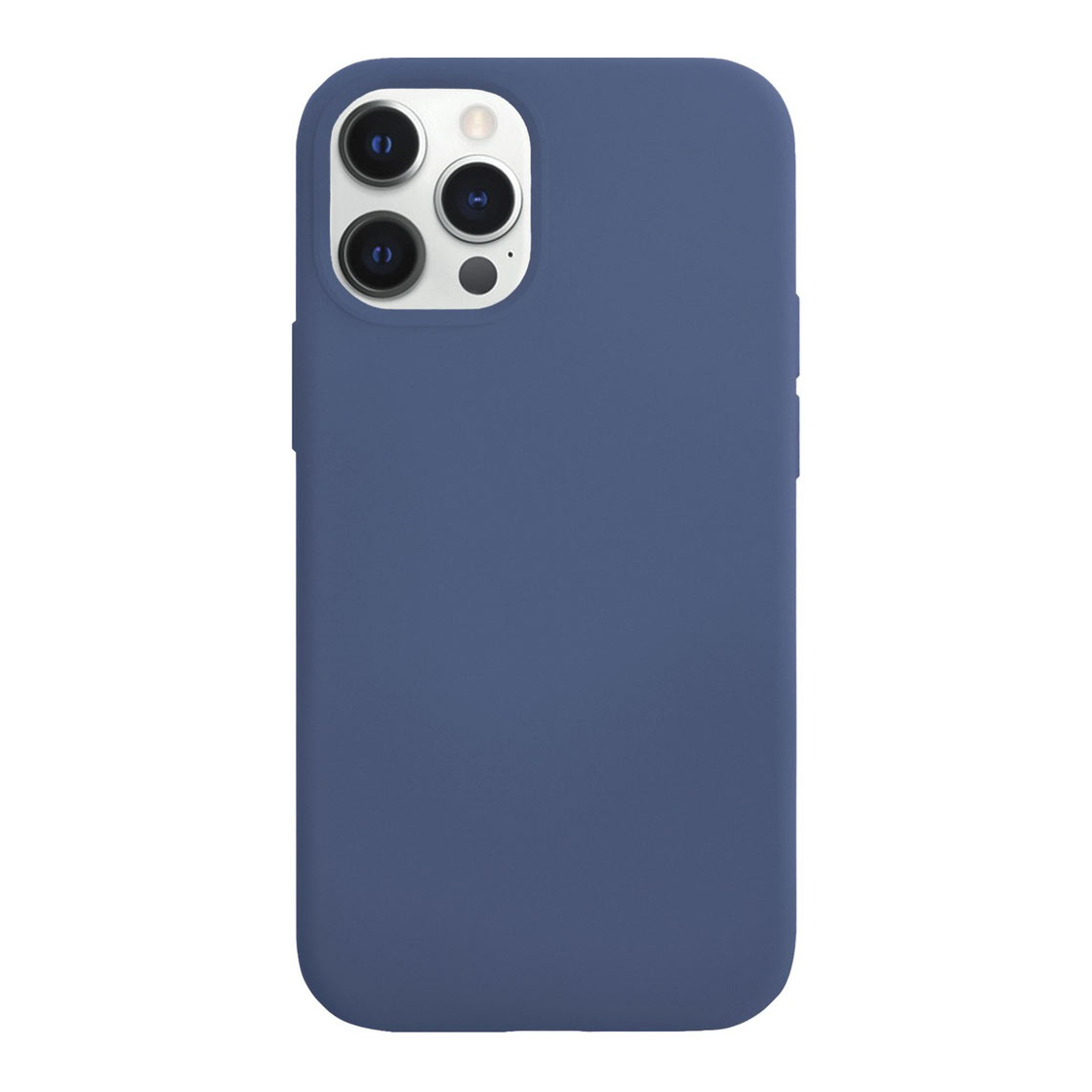 Чехол VLP Silicone Case для смартфона Apple iPhone 12/12 Pro, темно-синий iPhone 12, iPhone 12 Pro - фото 1