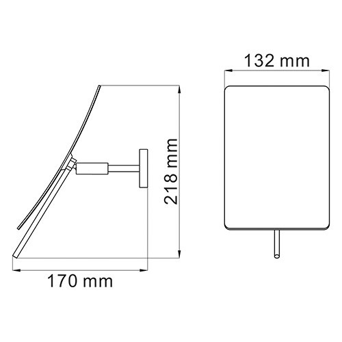 фото Зеркало wasserkraft k-1001black с 3-х кратным увеличением