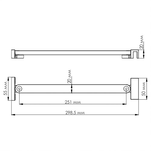 фото Фиксатор для стеклянной шторки wasserkraft d265 (черный)