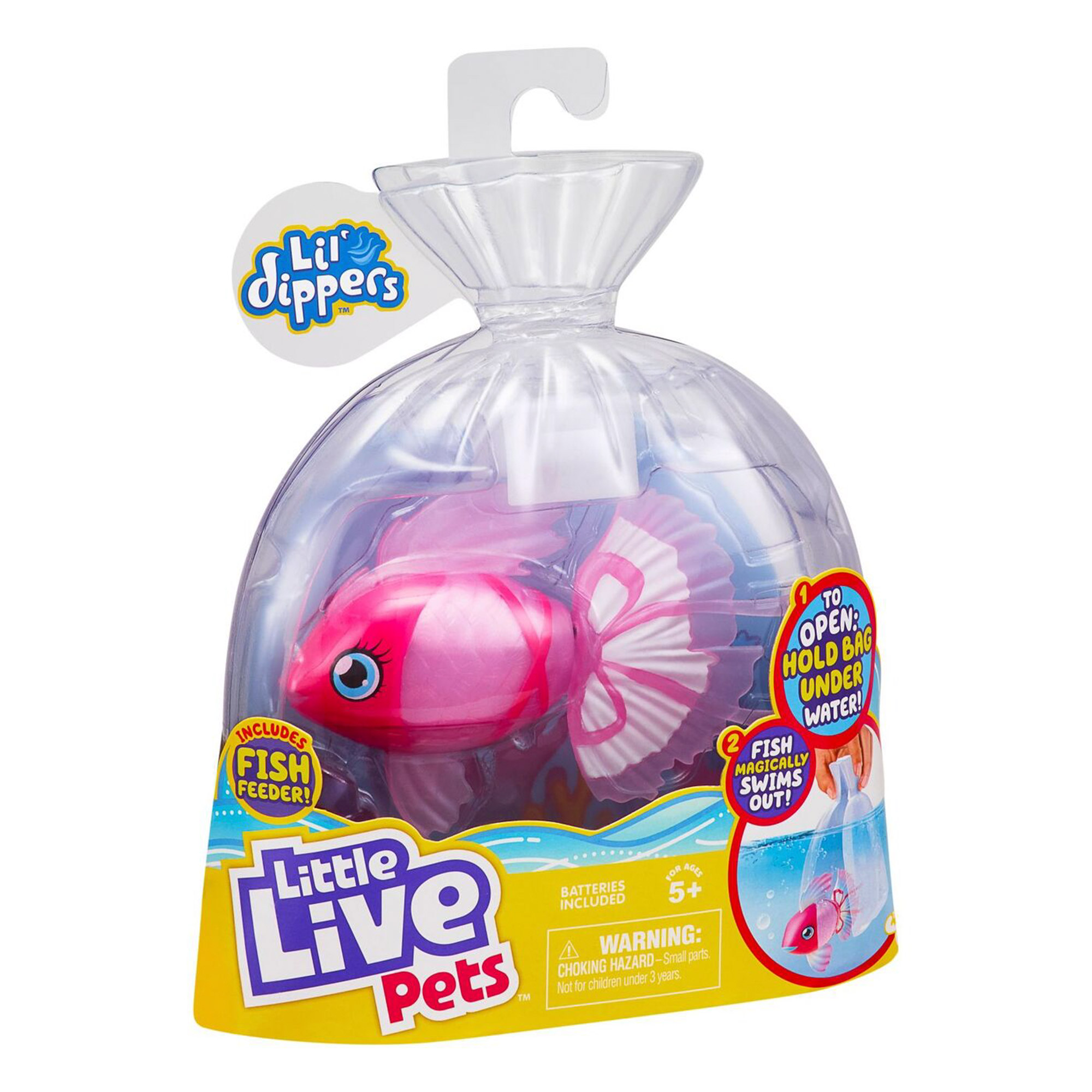 Волшебная рыбка Little Live Pets Lil' Dippers розовая
