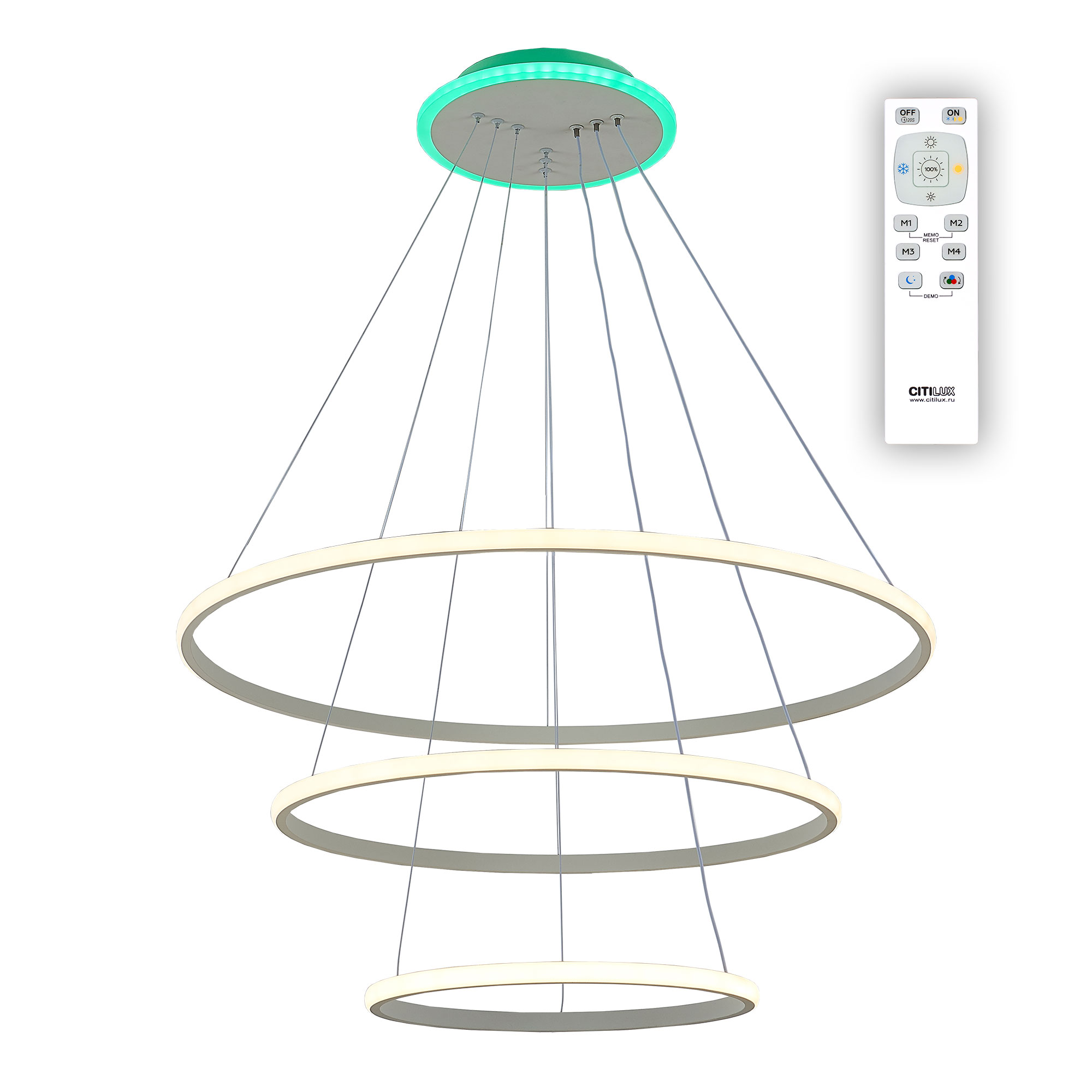 фото Люстра citilux cl731090rgb неон led 90w