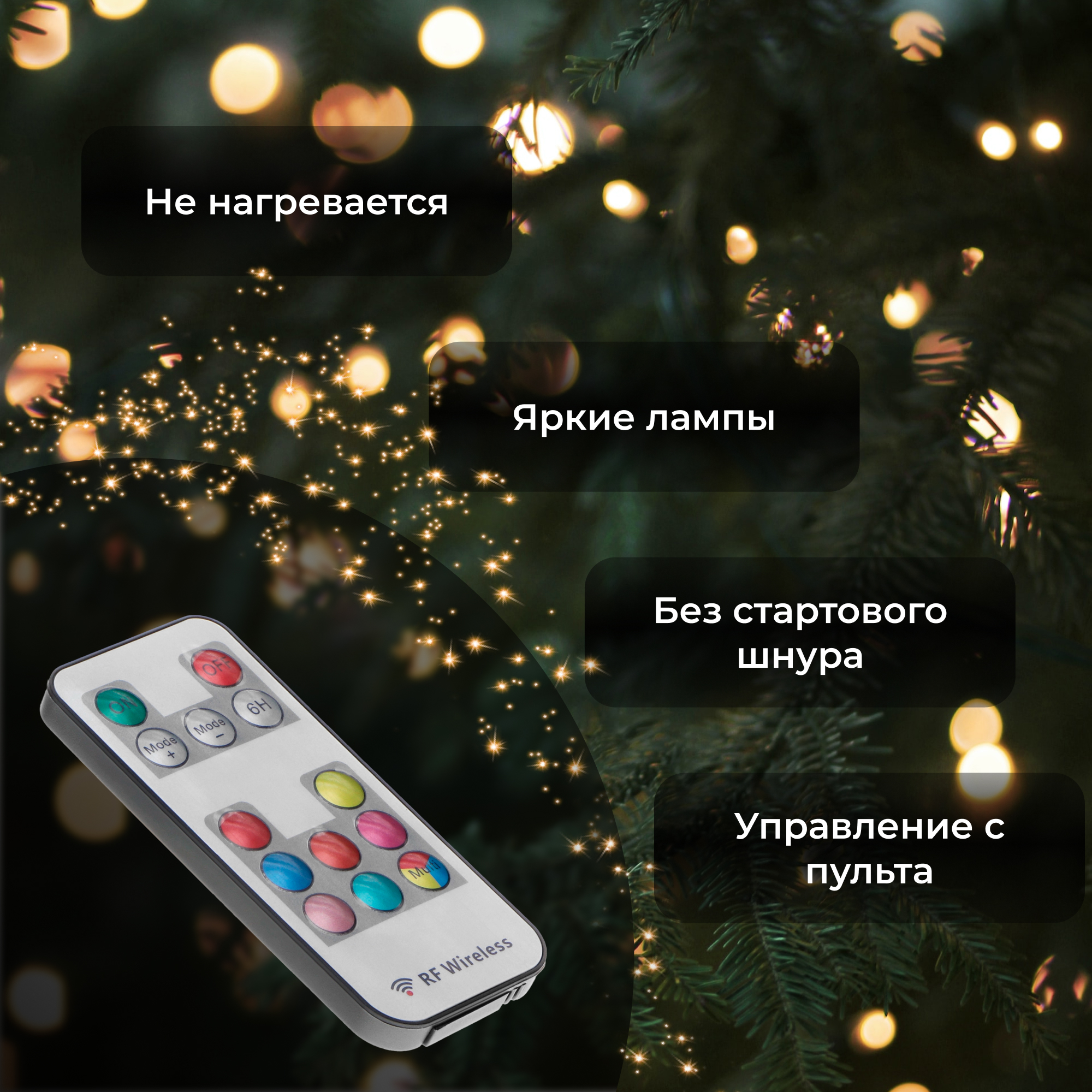 фото Гирлянда-удлинитель lotti wonder бахрома 175 leds 315х110 см