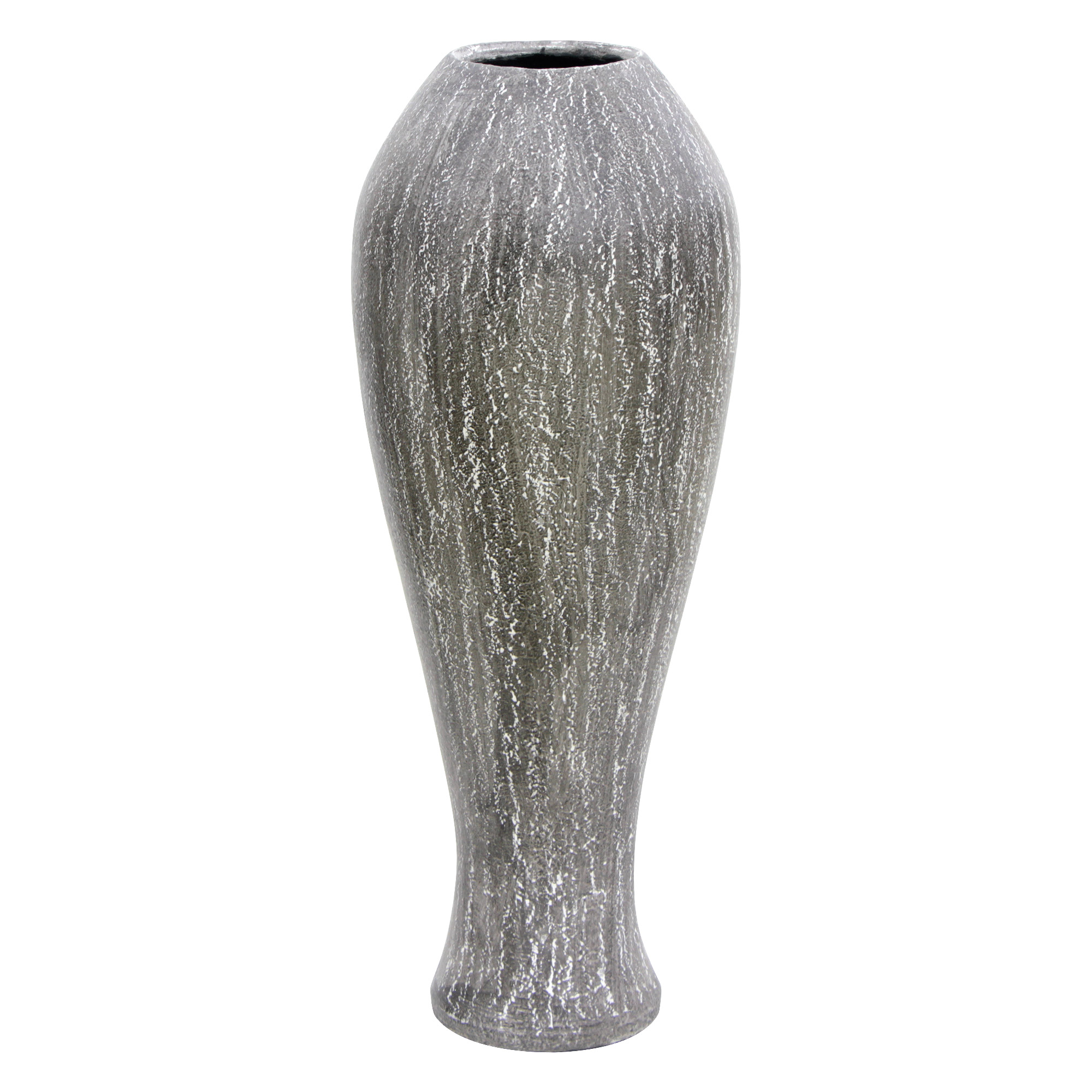 Ваза Rattan Grand Deco Glass Pot White/BK 34х80 см