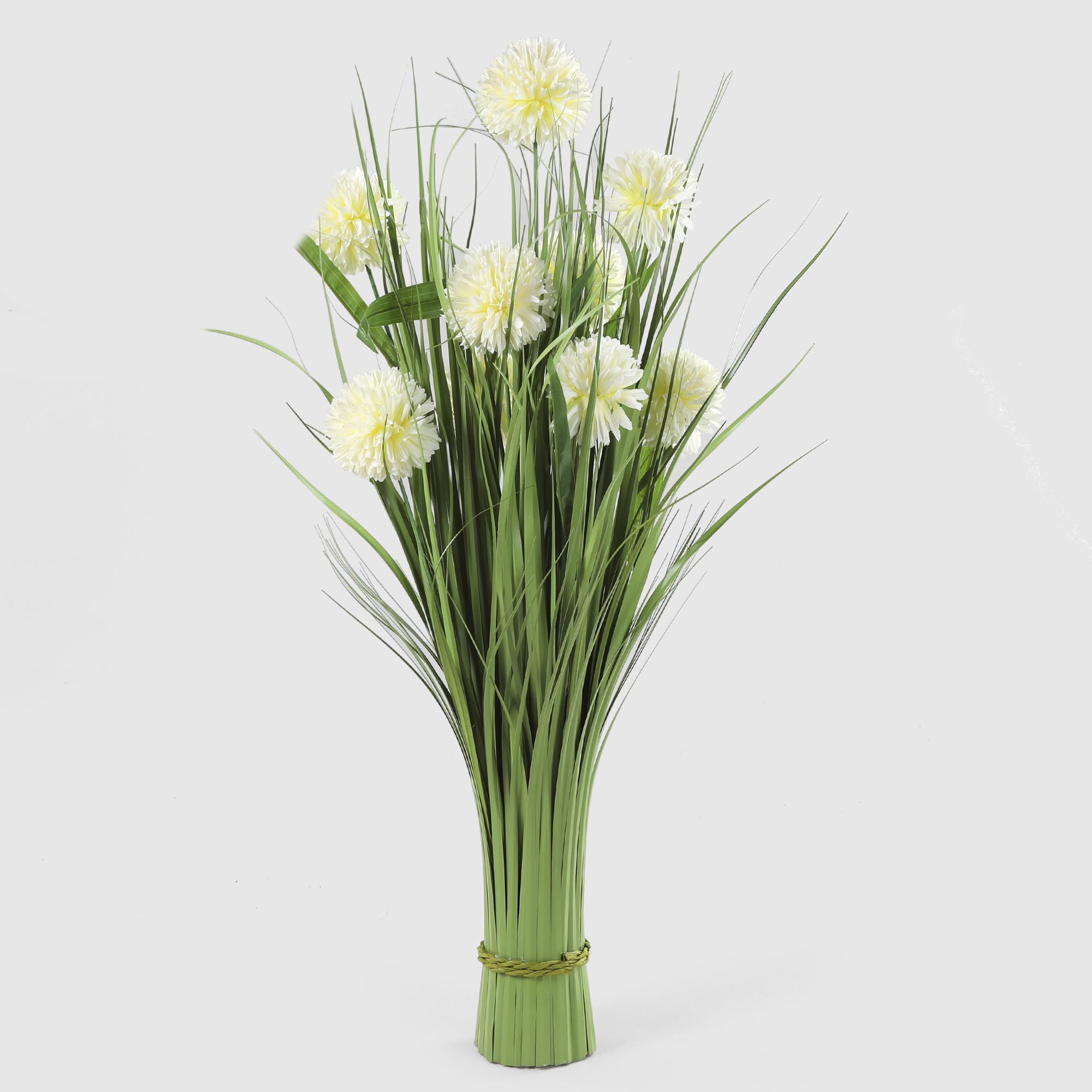 Цветок искусственный Shandong hr arts белые хризантемы в связке 80 см