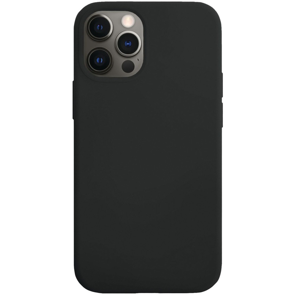фото Чехол vlp silicone сase для смартфона apple iphone 12/12 pro, чёрный