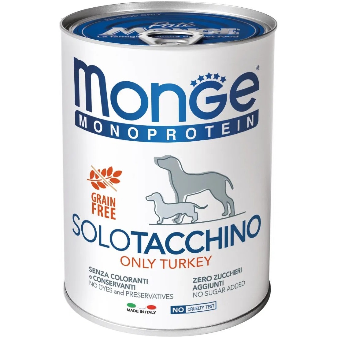фото Корм для собак monge dog monoproteico solo паштет из индейки 400 г