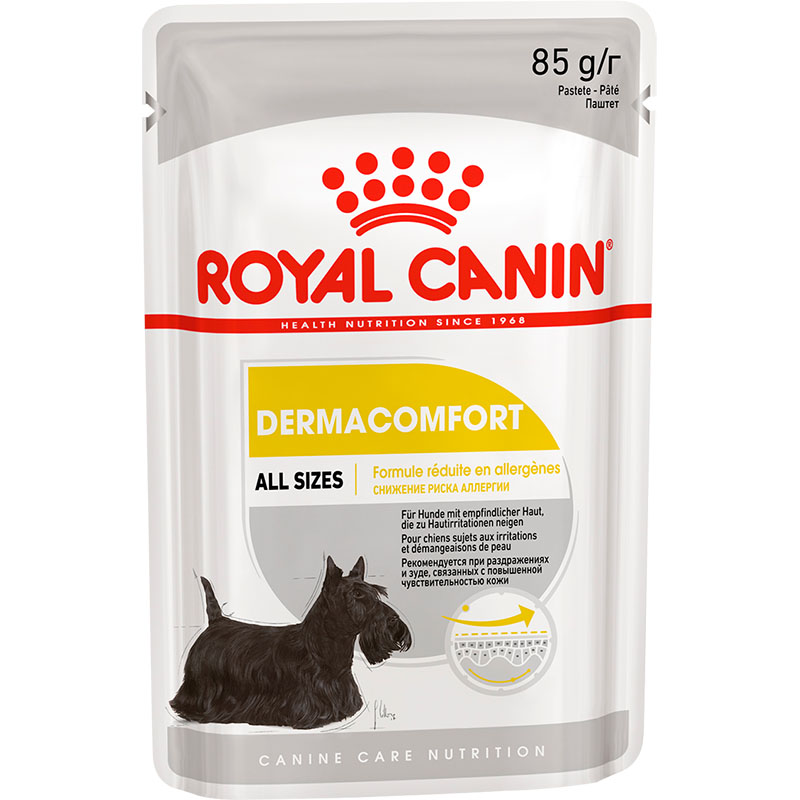 фото Корм для собак royal canin derma comfort care с чувствительной кожей 85 г