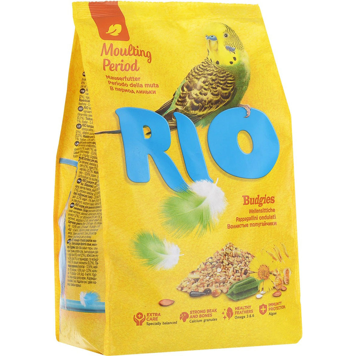 Корм для птиц Rio Для волнистых попугайчиков в период линьки 1кг