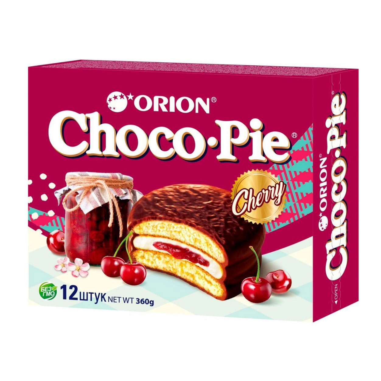 Пирожное Choco Pie Вишня, 360 г