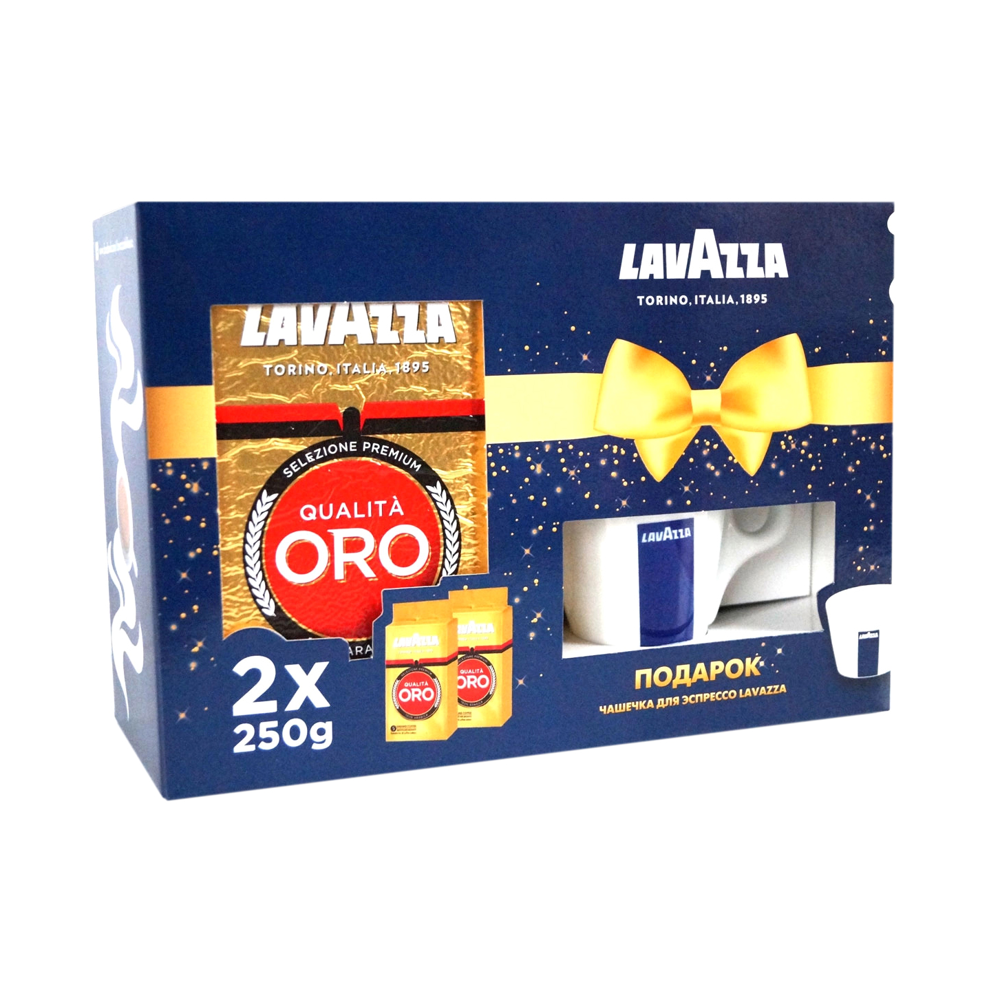 фото Кофе молотый lavazza oro + чашка 2х250 г