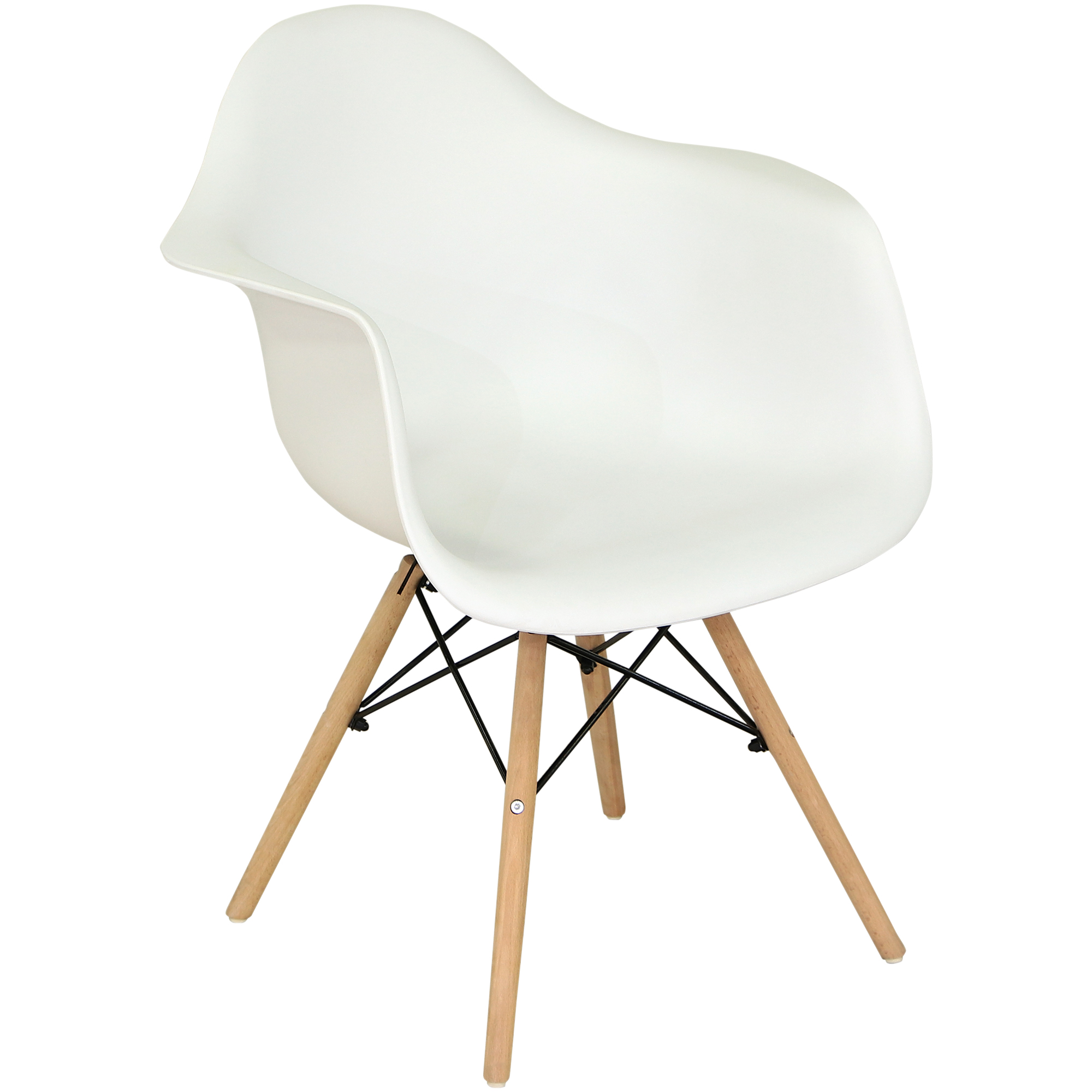 Кресло Dowell белое 47х54х81 см