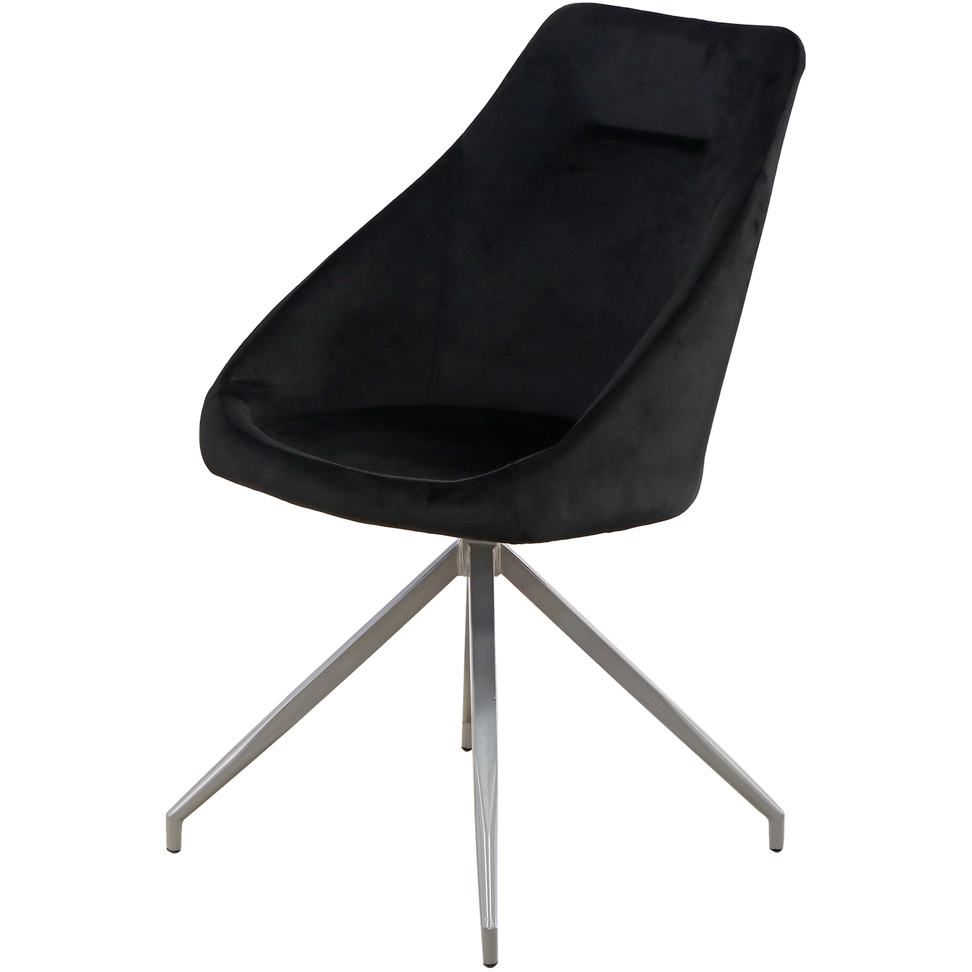 Кресло Dowell велюровое черное 57х51.5х85 см