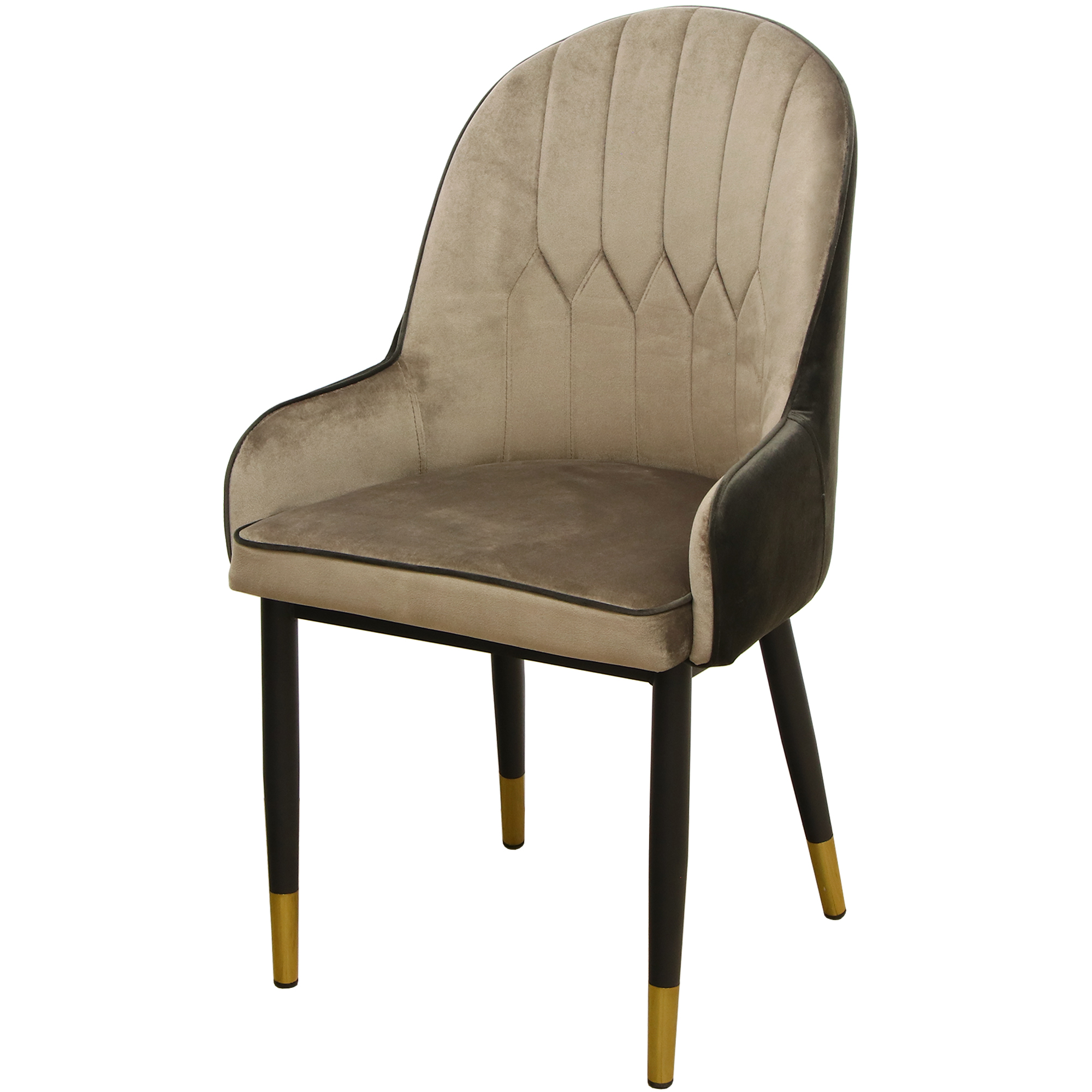 Кресло Dowell чёрное 50х53х89 см, цвет золотистый - фото 1