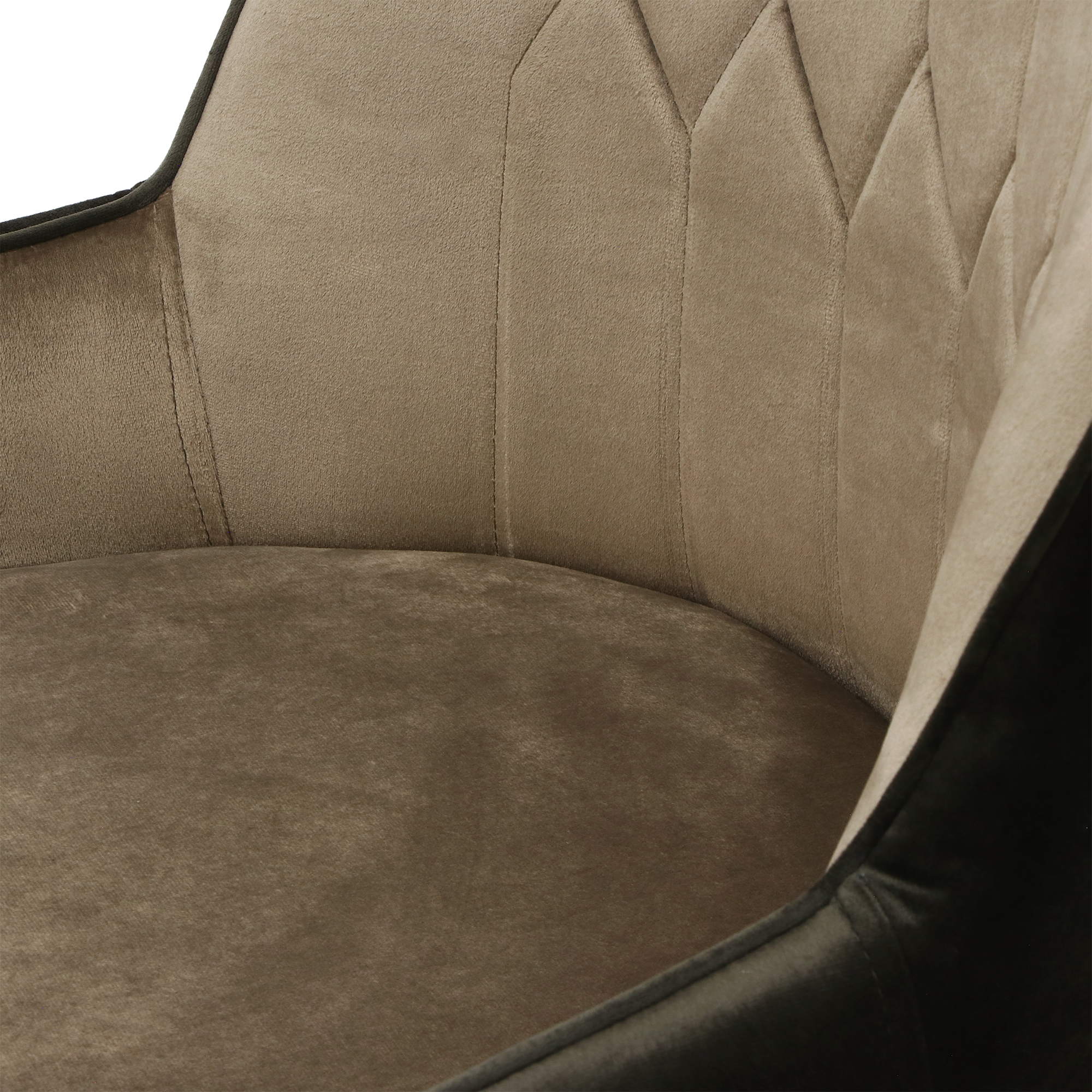 Кресло Dowell чёрное 50х53х89 см, цвет золотистый - фото 4