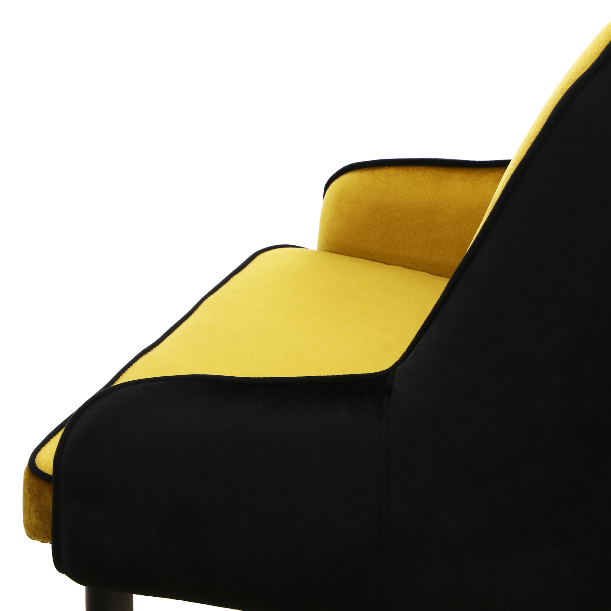 Кресло Dowell 50х53х89 черный+бежевый велюр - фото 5