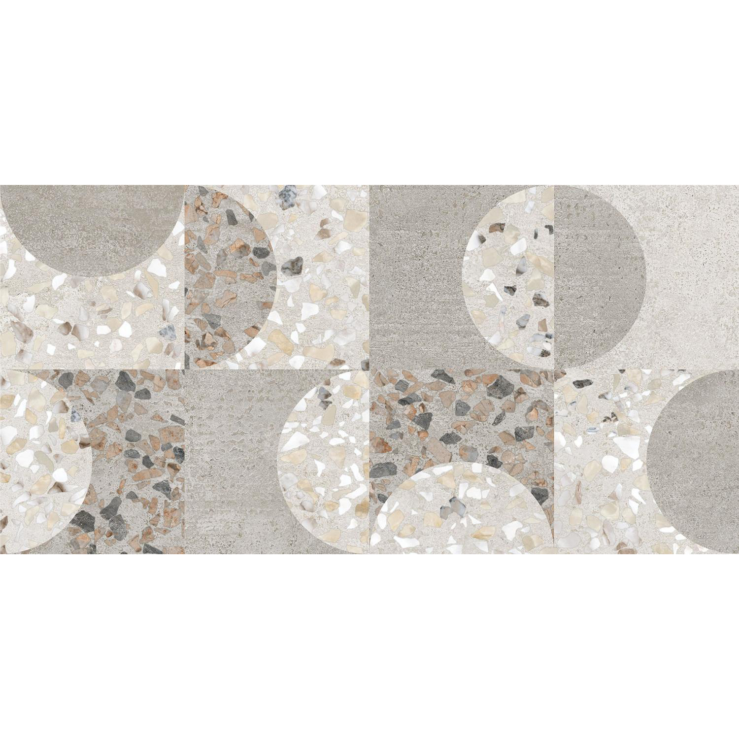 фото Плитка vitra beton-x beton-terrazzo геометрический лаппато ректификат 30x60 см