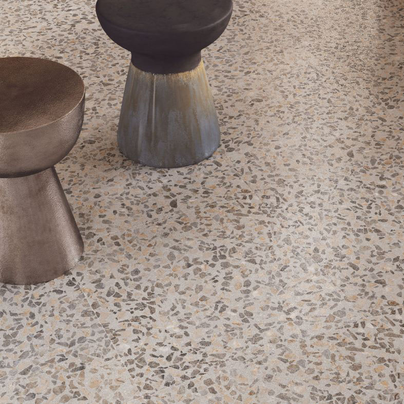 фото Плитка vitra terrazzo-x темный лаппато ректификат 60х60 см