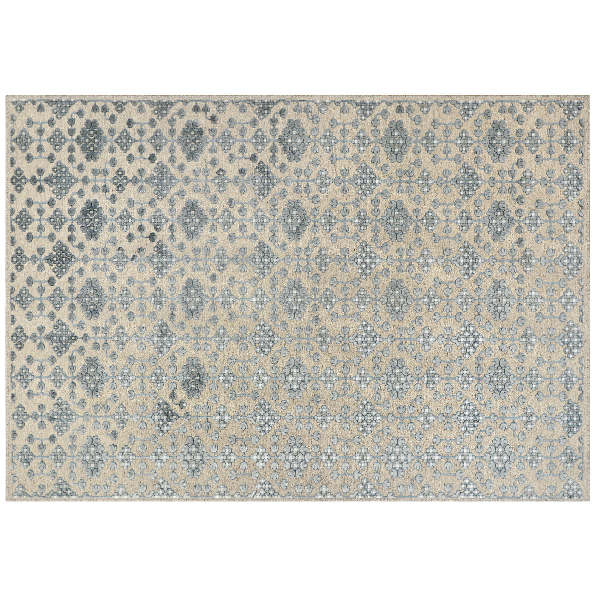фото Ковёр ковровые галереи лана бежевый с серым (717/040) 160х230 см