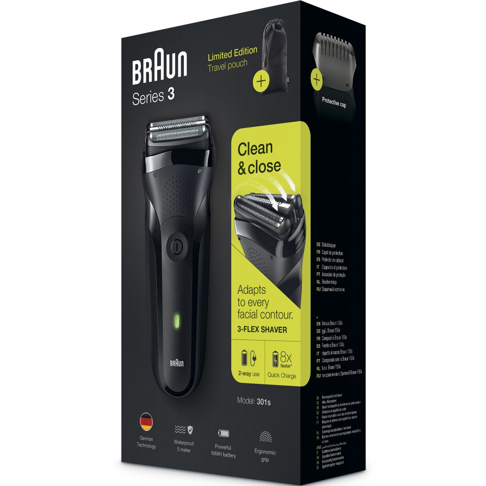 Электробритва Braun Series 3 301s Black