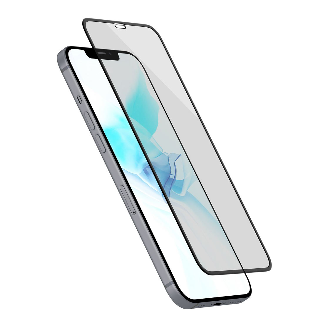 Защитное стекло uBear Extreme 3D для Apple iPhone 12 mini, чёрная рамка, цвет черный - фото 2