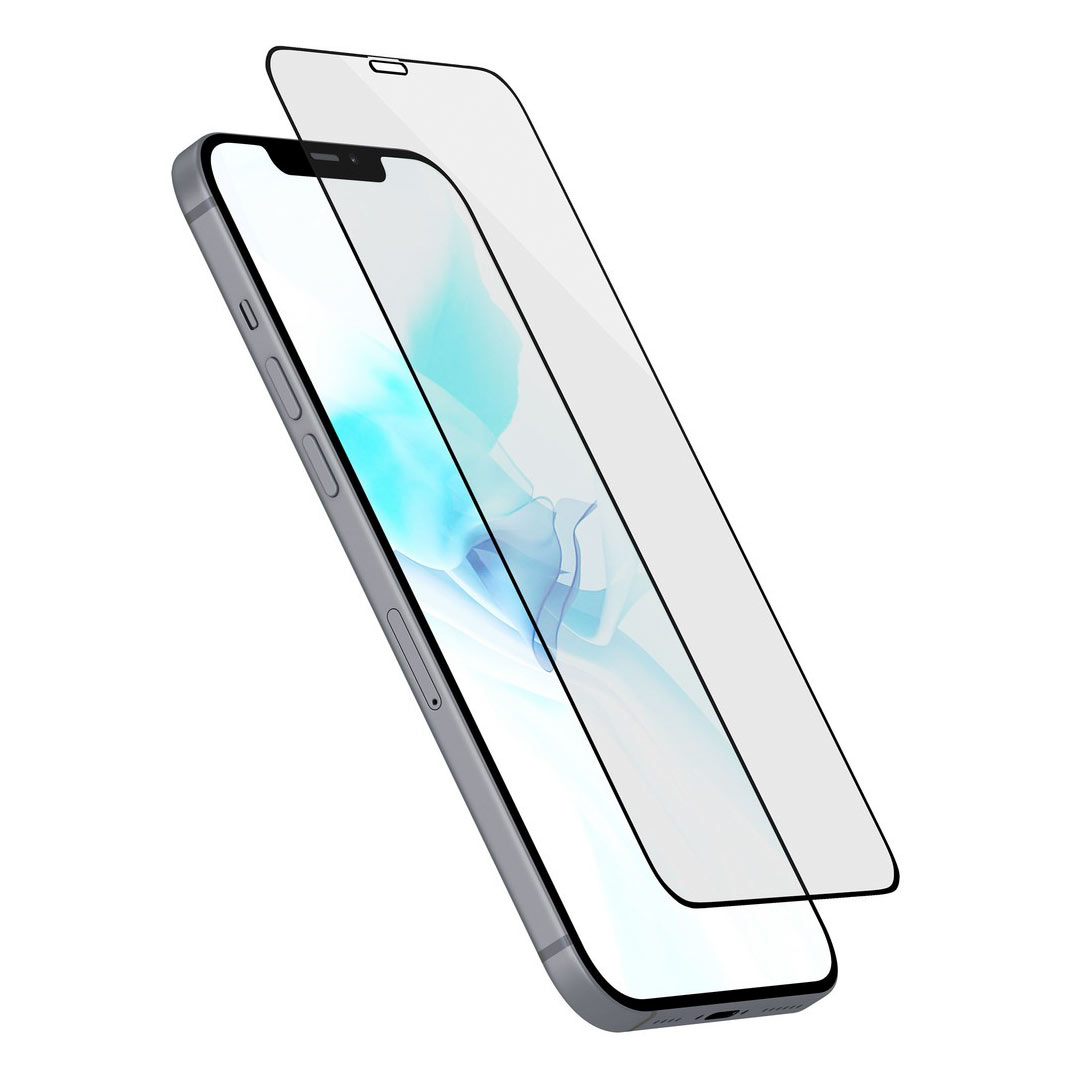 Защитное стекло uBear Extreme Nano для Apple iPhone 12 Pro Max, чёрная рамка, цвет черный - фото 2