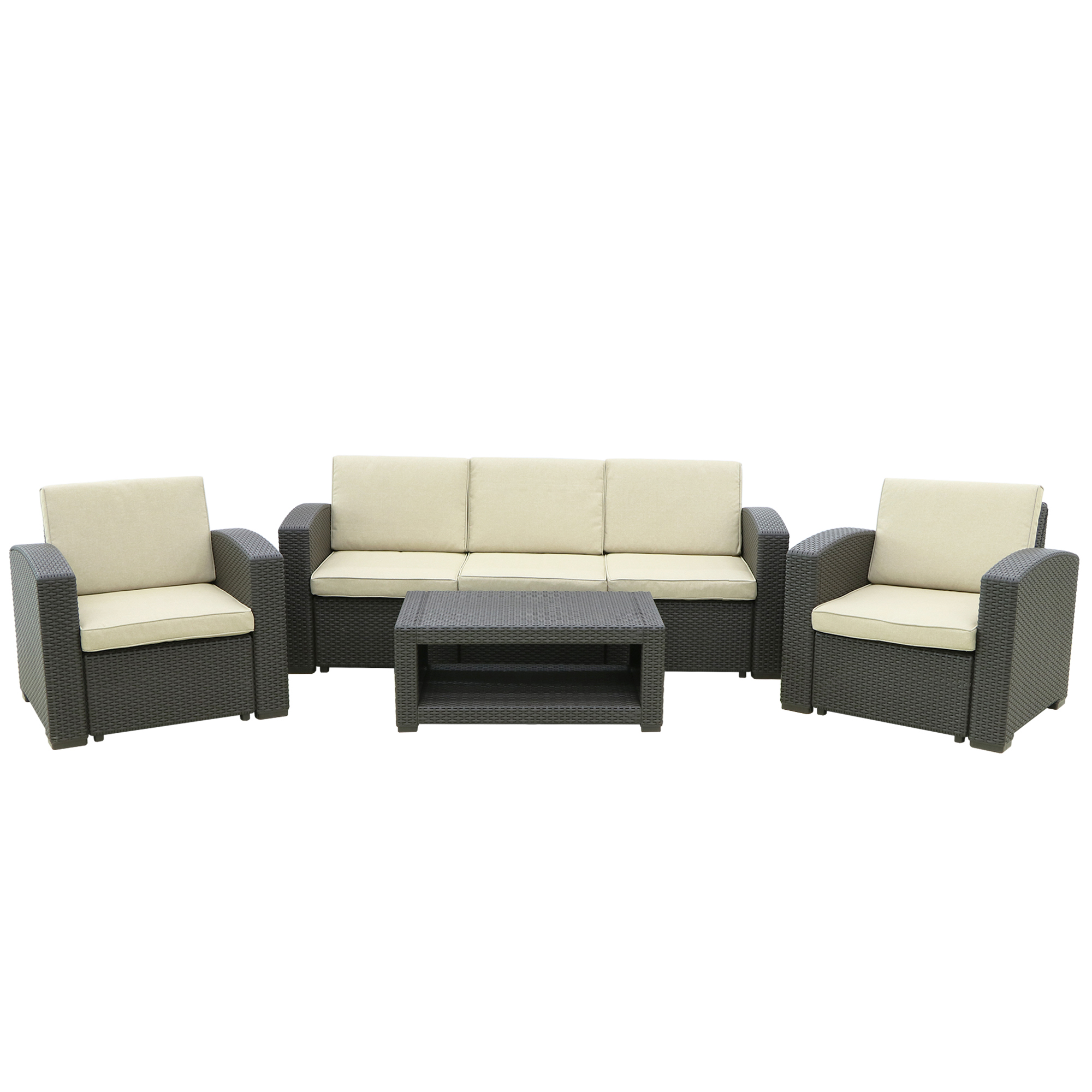 Комплект мебели LF 4 предмета, цвет коричневый - фото 1