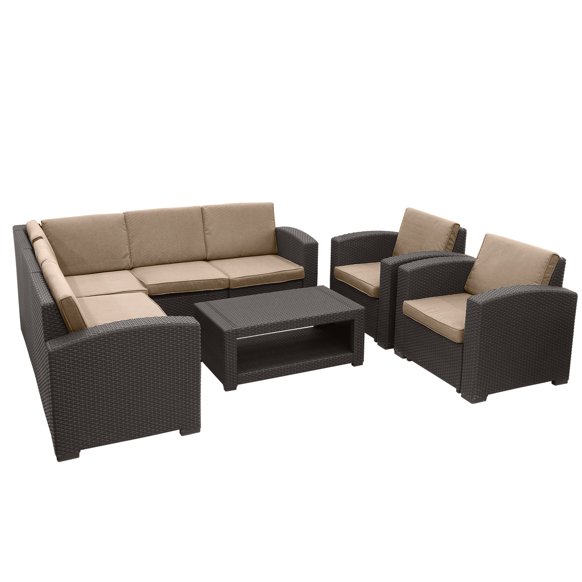 Комплект мебели LF 4 предмета, цвет коричневый - фото 1