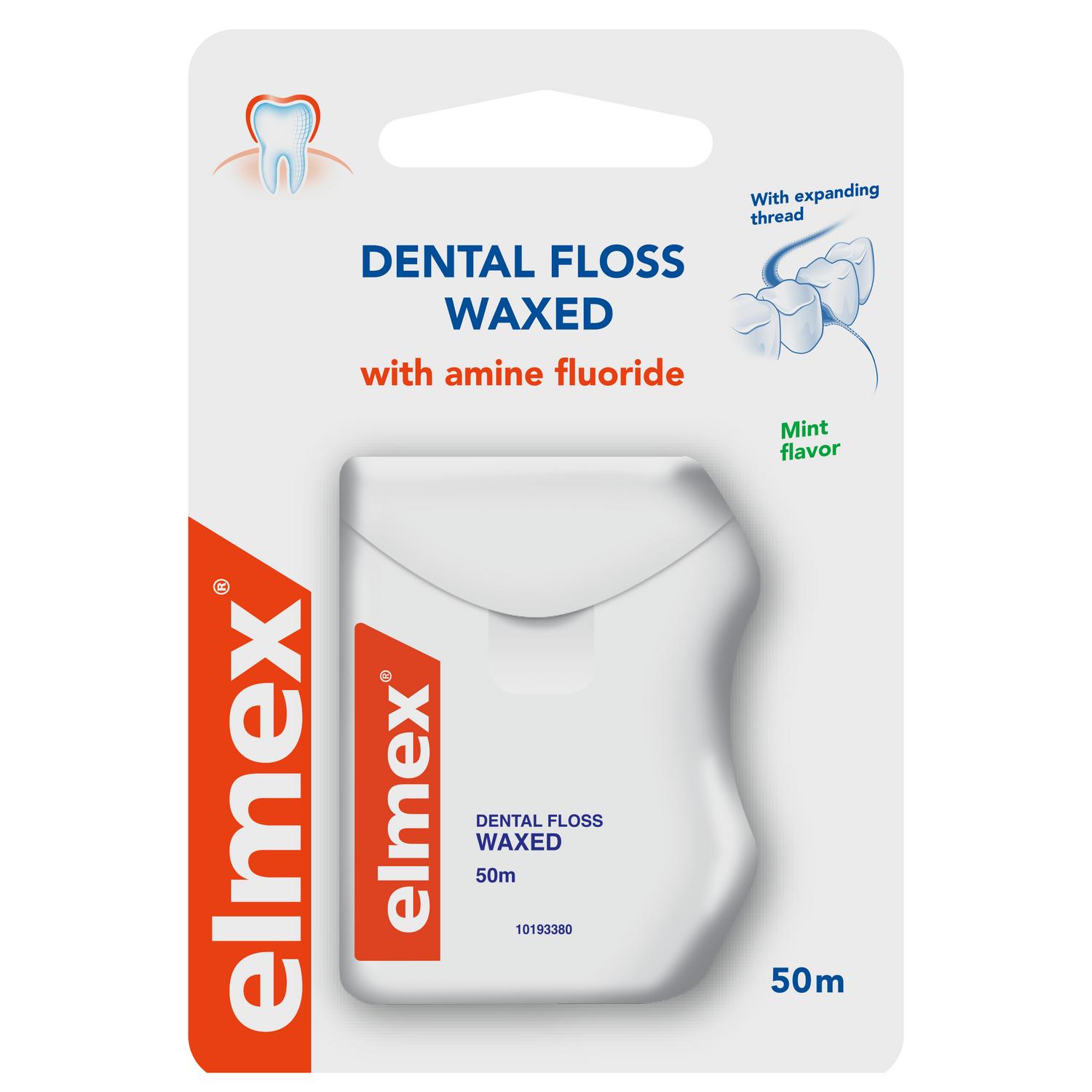 

Зубная нить Elmex от кариеса со вкусом свежей мяты 50 метров