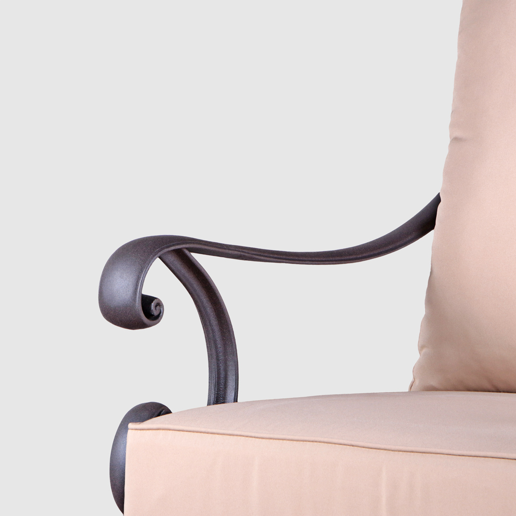Кресло Linyi 92х72,5х98 см с подушкой, цвет коричневый - фото 6