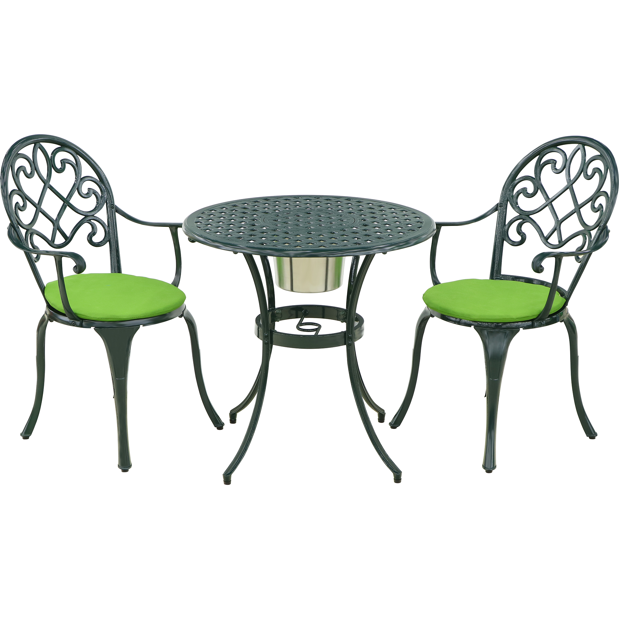 Комплект мебели Linyi 3 предмета тёмно-зеленый/салатовый