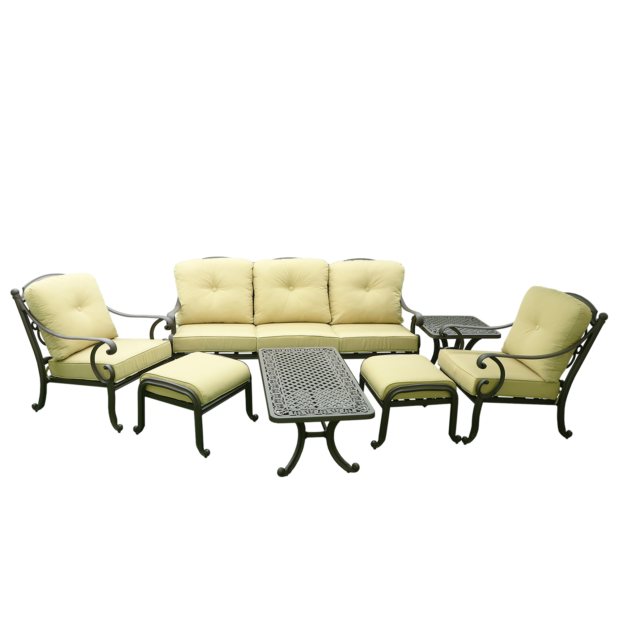Комплект мебели Linyi 7 предметов, цвет желтый - фото 1
