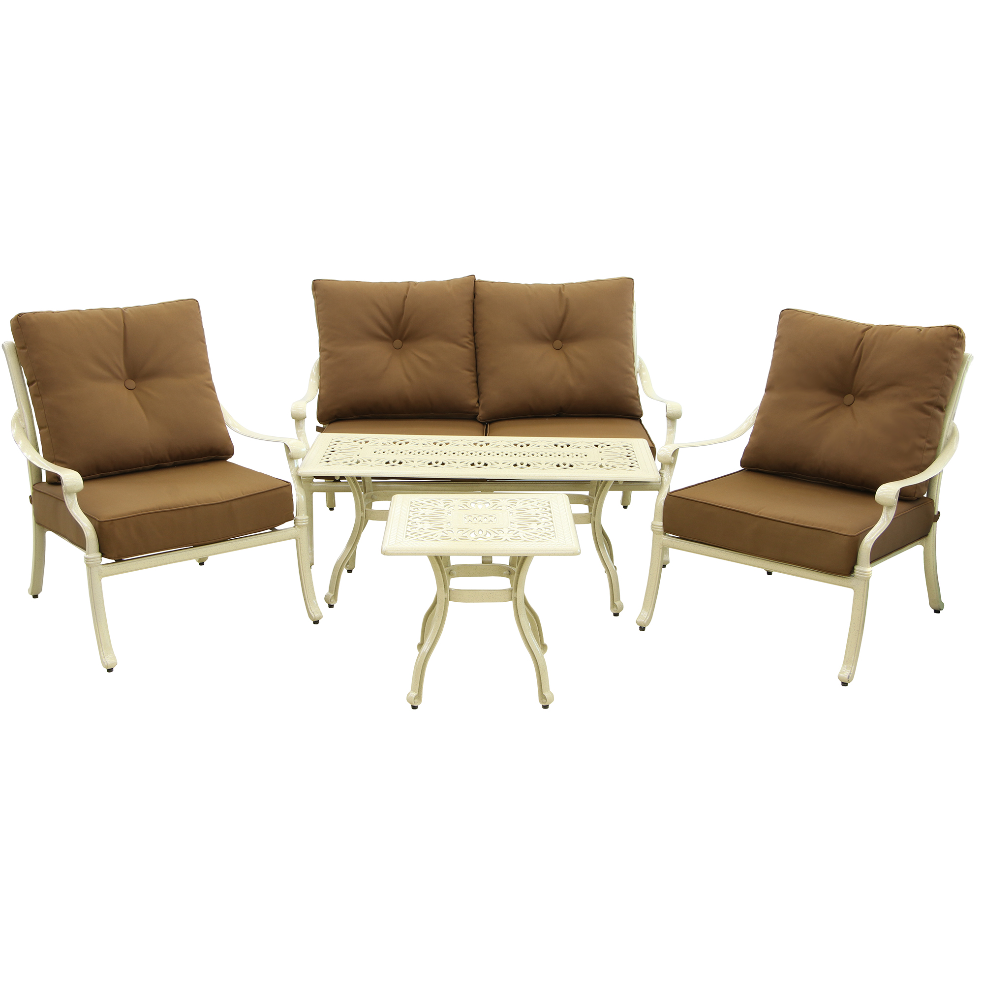 Комплект мебели Linyi 5 предметов бежево-коричневый
