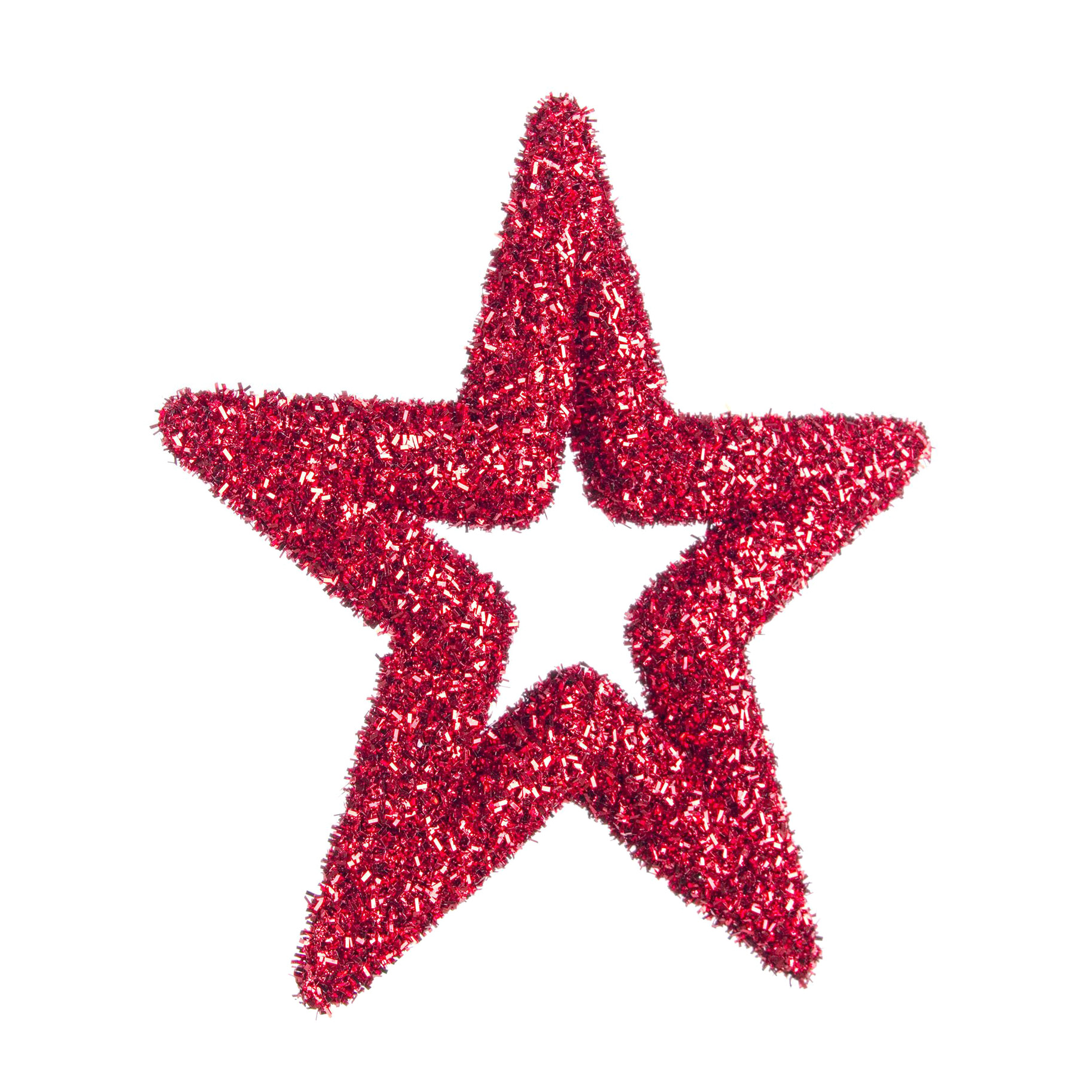 фото Украшение bizzotto angelica красная звезда 35 см