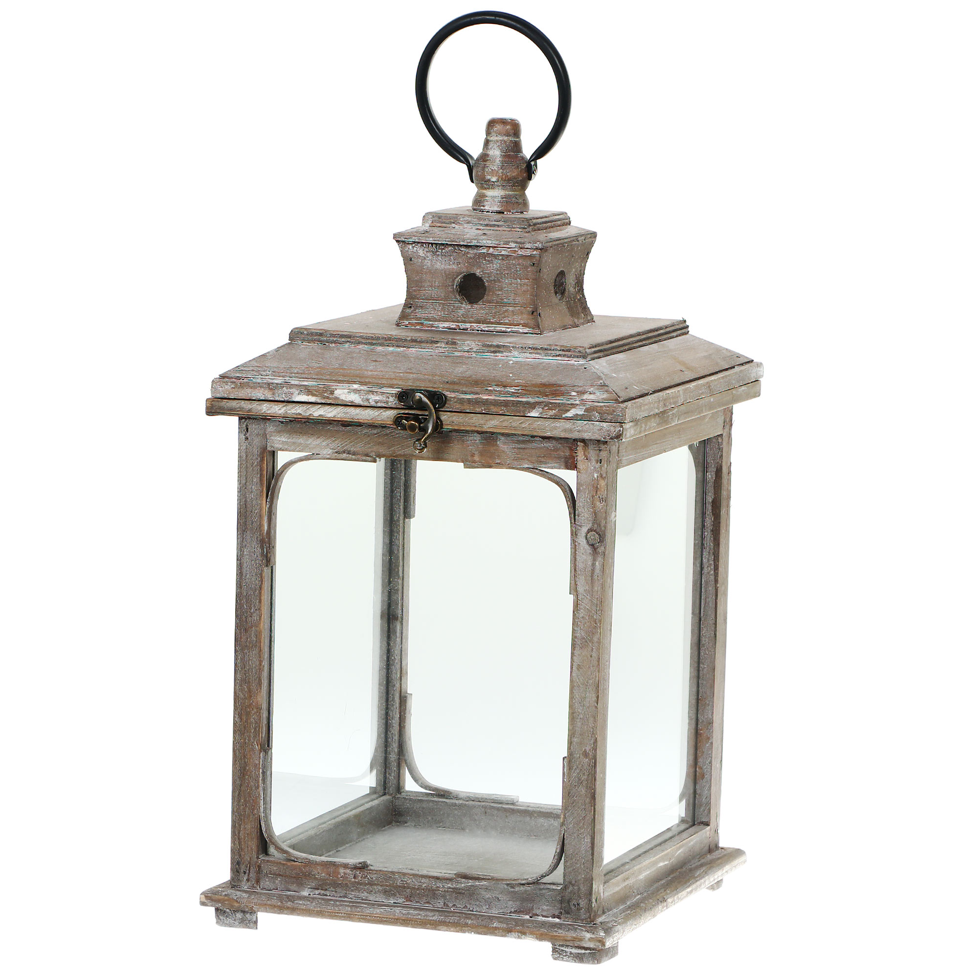 фото Подсвечник edelman lantern коричневый 24х24х48 см