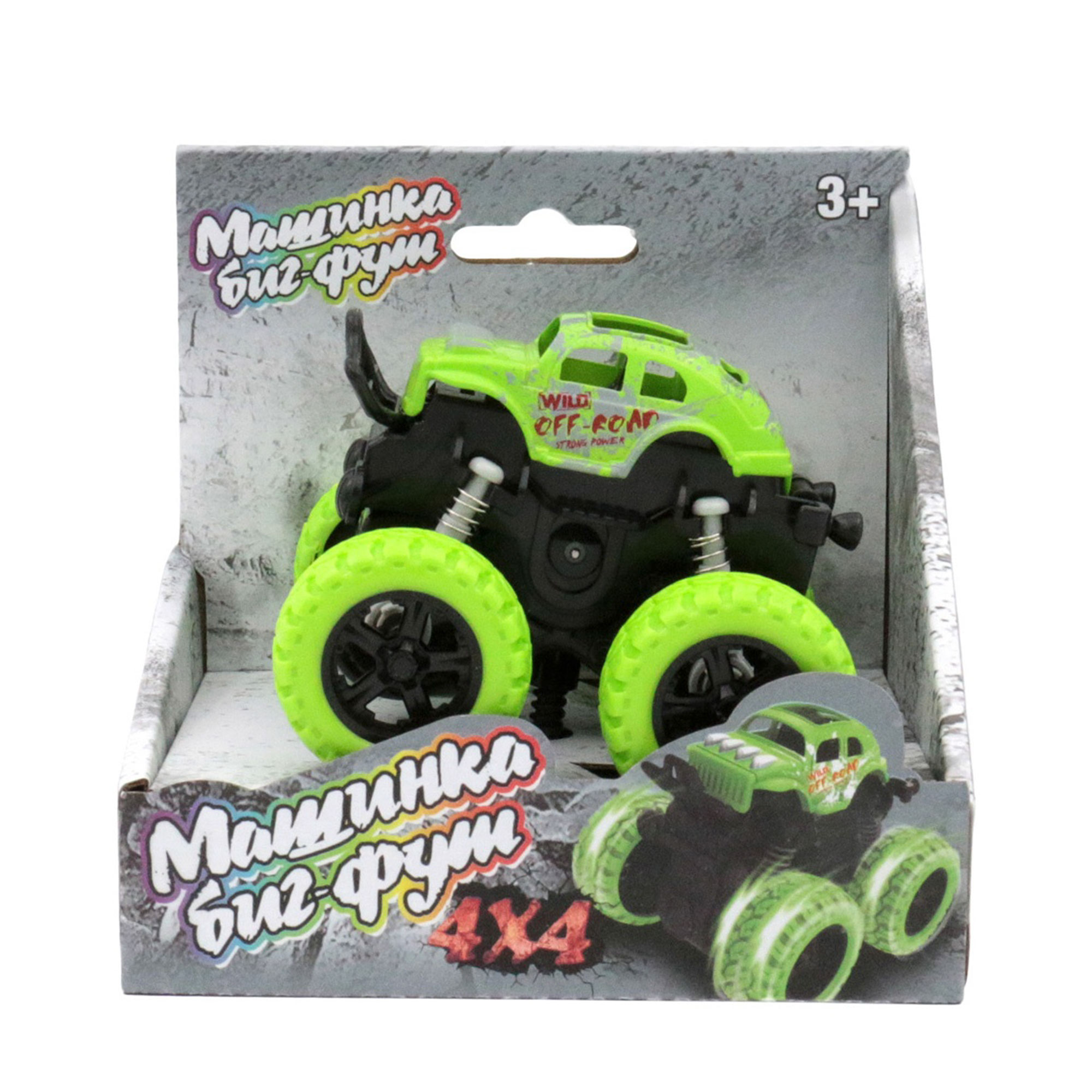 Машина Funky Toys инерционная зеленая 4x4 см