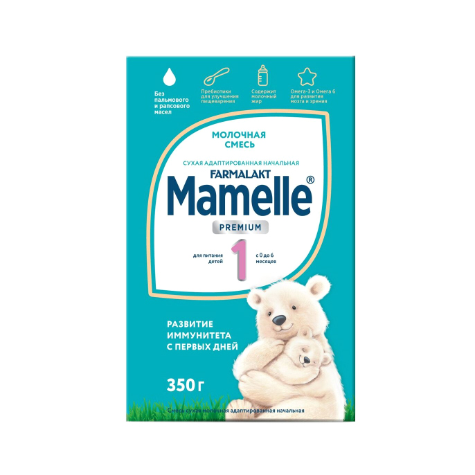 фото Смесь молочная mamelle premium 1 0-6 месяцев 350 г