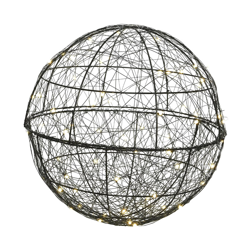 Фигура объемная светящаяся Kaemingk шар 40 см, цвет черный