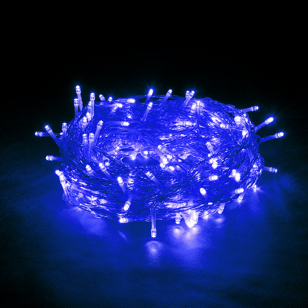 Электрогирлянда-конструктор Vegas Нить 48 синих LED 5 м, цвет прозрачный - фото 1