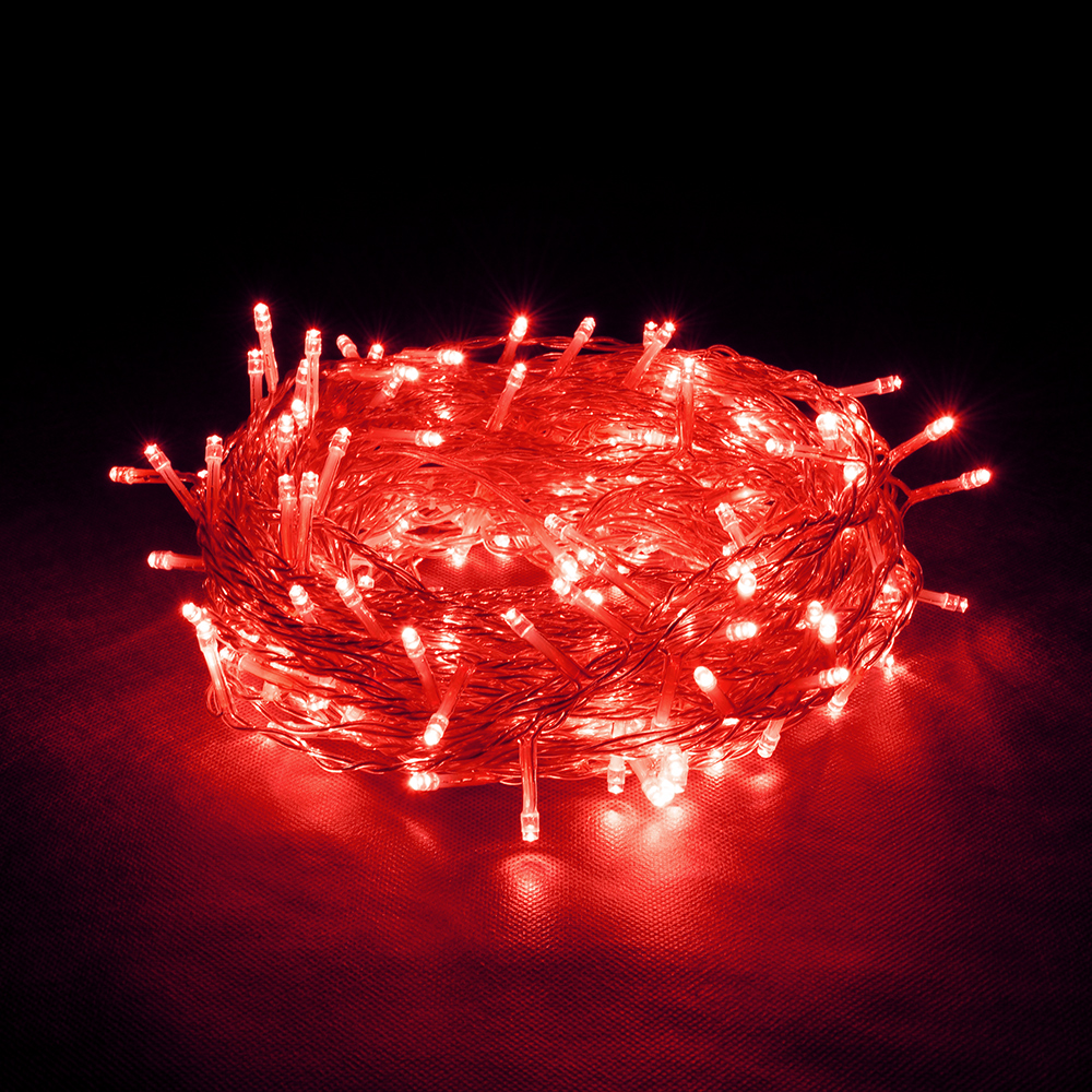 Электрогирлянда-конструктор Vegas Нить 48 красных LED 5 м, цвет прозрачный - фото 1