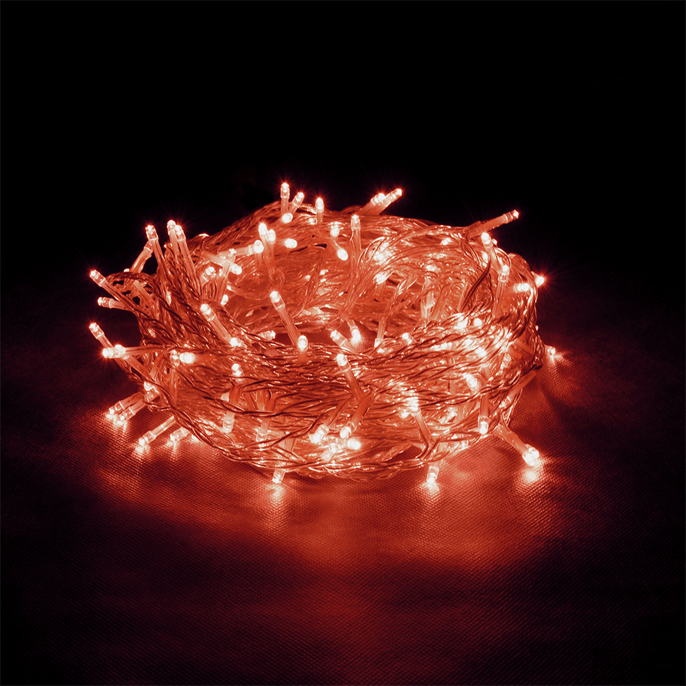 Электрогирлянда-конструктор Vegas Бахрома 64 красных LED 2х1 м, цвет прозрачный - фото 1
