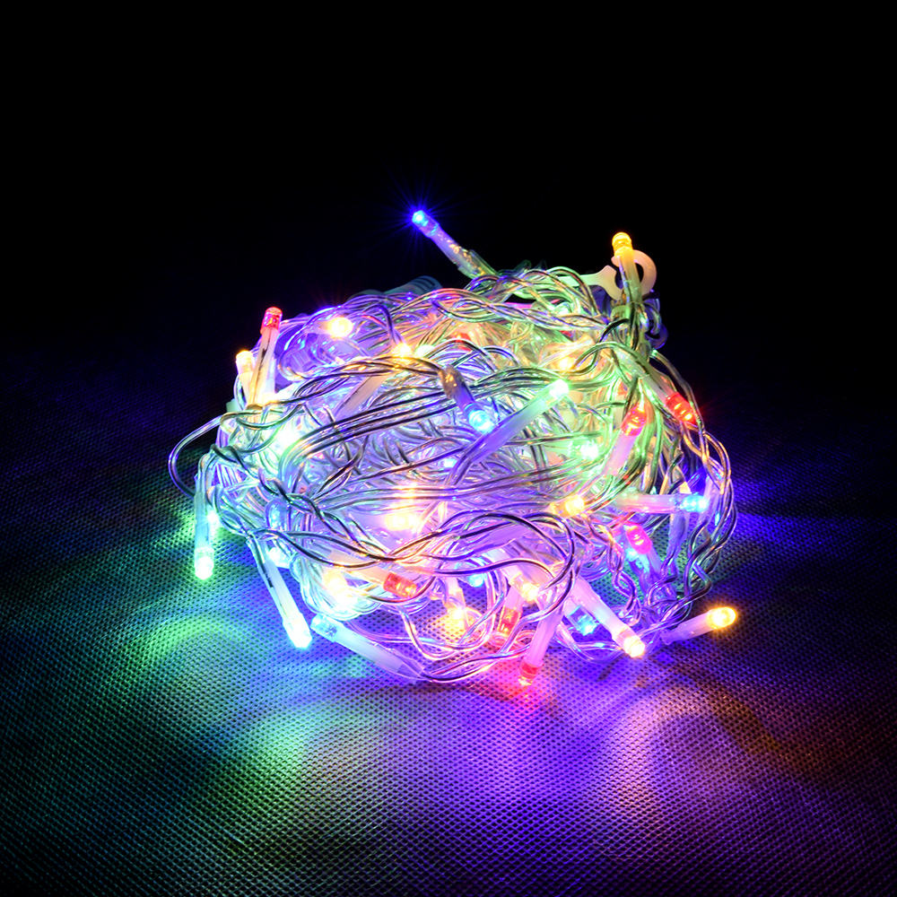 Электрогирлянда-конструктор Vegas Бахрома 72 разноцветных LED 3х0,6 м - фото 1