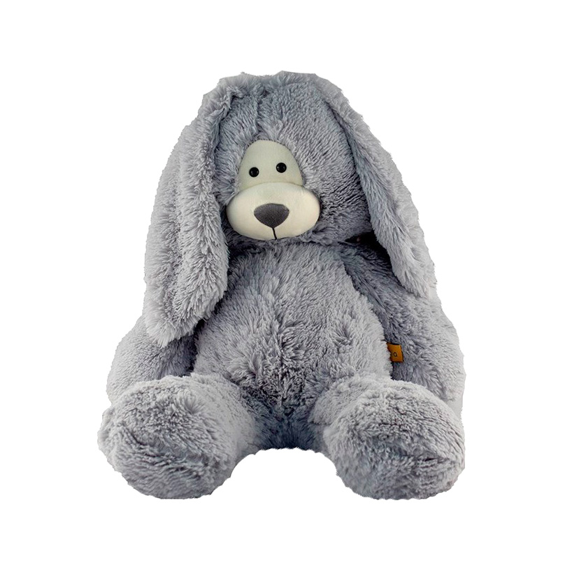 фото Мягкая игрушка kiddieart tallula. заяц серый 90 см