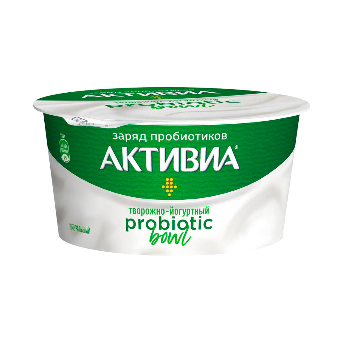 Продукт творожно-йогуртный Активиа Probiotic Bowl Натуральный 135 г